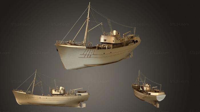 Vehicles (North Sea Trawler, CARS_2846) 3D models for cnc